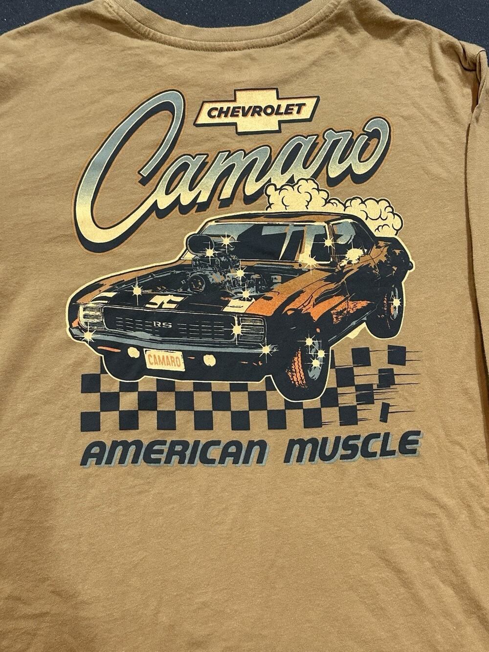 GM Official General Motors Chevrolet Camaro Muscle Car Shirt size Medium